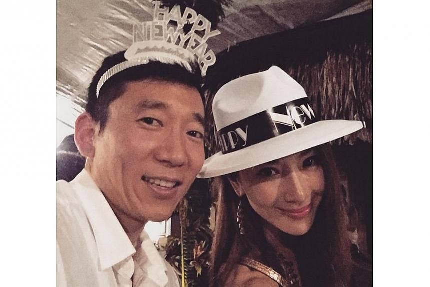 Actress Sonia Sui (right) has married her 36-year-old boyfriend in Las Vegas after a four-month whirlwind romance. -- PHOTO: INSTAGRAM.COM/SUITANGTANG