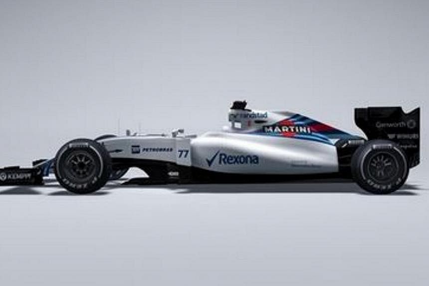 Williams claimed a first on Wednesday by revealing their 2015 car before any of their Formula One rivals had taken the wraps off theirs. -- PHOTO: SCREENGRAB FROM WWW.WILLIAMSF1.COM&nbsp;