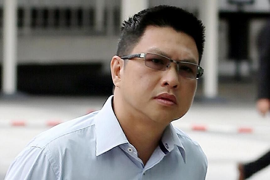 James Ong Chee Tong, 49, pleaded guilty to one of two counts of getting a $15,000 bribe from Mr Kwek Beng Sin, the boss of BS Construction Services, in return for awarding a contract to the company. -- ST PHOTO:&nbsp;WONG KWAI CHOW