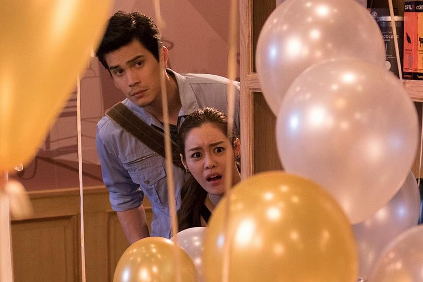 Gym (Sunny Suwanmethanon) and Pleng (Ice Preechaya Pongthananikorn), his English tutor, are highly entertaining in this romantic comedy. -- PHOTO: GOLDEN VILLAGE PICTURES