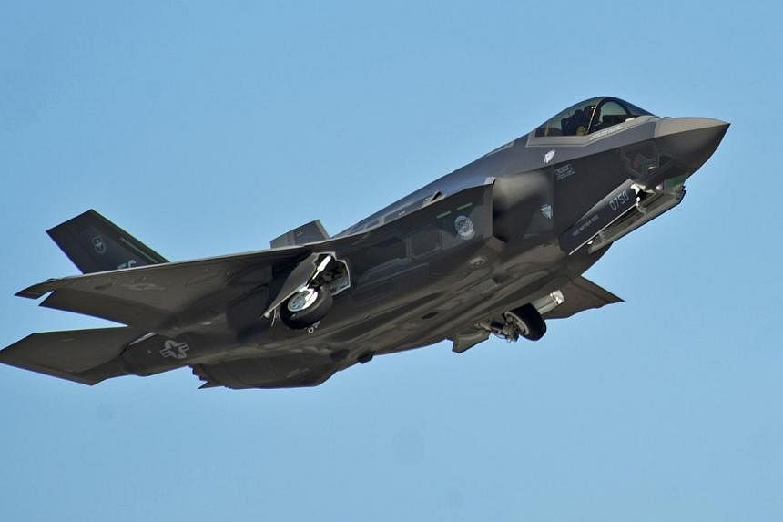 A F-35A Lightning II Joint Strike Fighter. Former US intelligence contractor Edward Snowden says China had stolen "many terabytes" of data about the Lockheed Martin Corp F-35 fighter jet. -- PHOTO: REUTERS