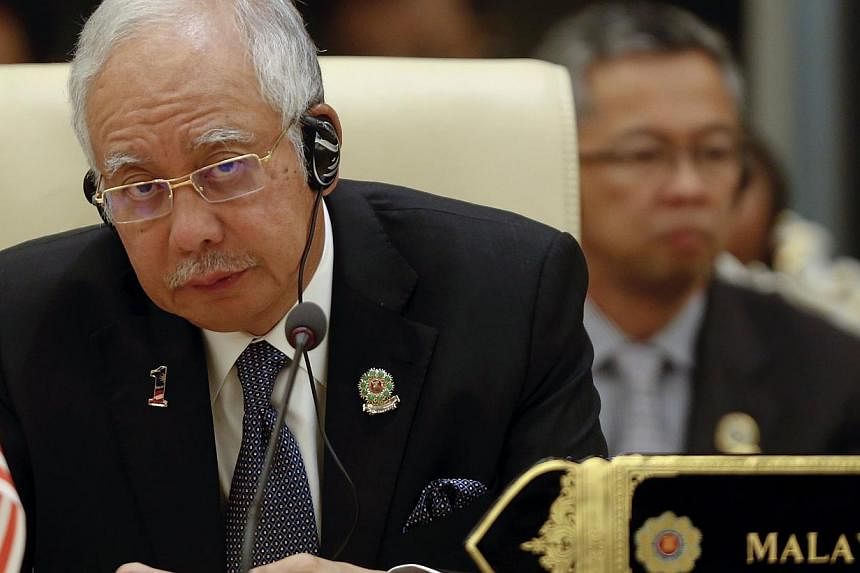 Malaysia's Prime Minister Najib Razak attends the 17th Asean-China Summit during the 25th Asean Summit in Naypyitaw on Nov 13, 2014. -- PHOTO: REUTERS