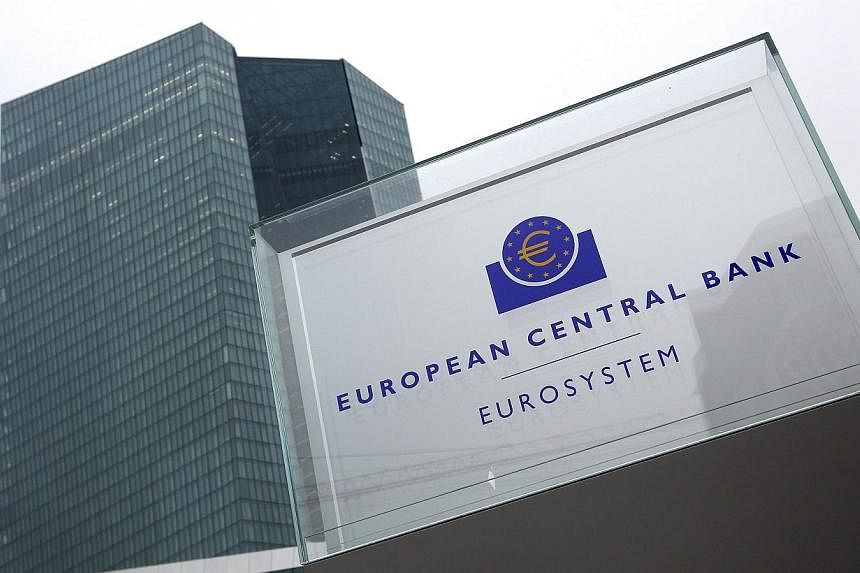 The European Central Bank's headquarters (ECB) at Frankfurt, Germany. -- PHOTO: AFP
