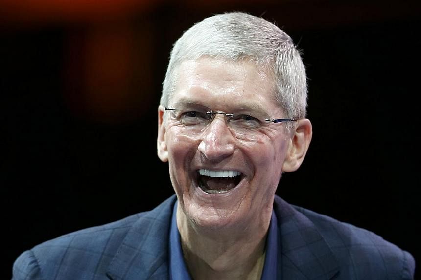 Mr Tim Cook's package includes salary of US$1.75 million and US$6.7 million in non-equity incentive compensation for the fiscal year that ended in September. -- PHOTO: REUTERS