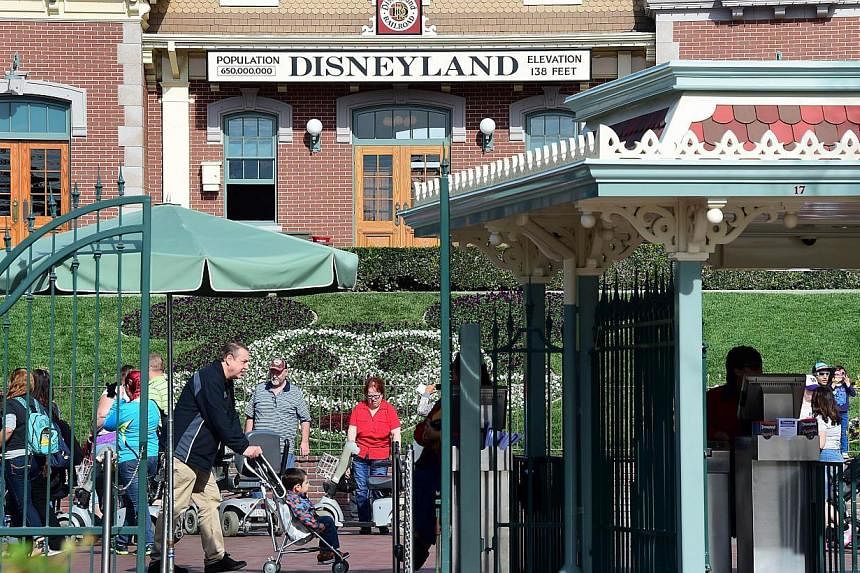A measles outbreak centred&nbsp;around Disneyland in California (above) has spread to six more United States states and Mexico. -- PHOTO: AFP