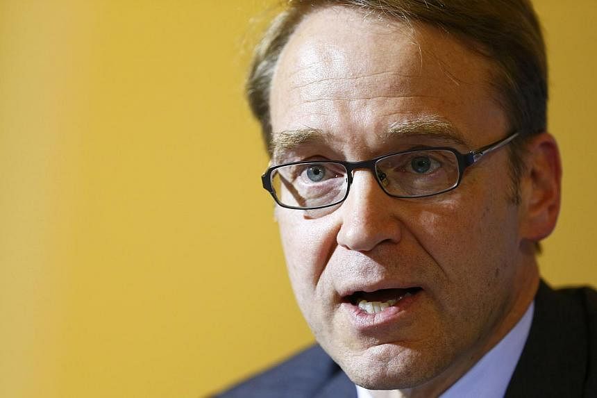 Mr Jens Weidmann, head of Germany's central bank, voiced his "scepticism" about the ECB's decision to launch a trillion-euro bond-buying programme in a bid to ward off deflation and boost the eurozone economy. -- PHOTO: REUTERS&nbsp;