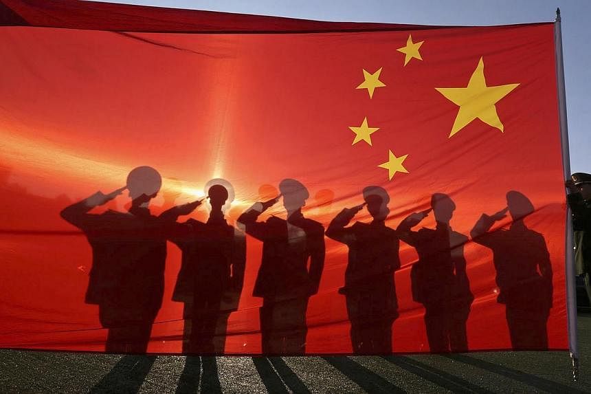 China will this year hold its first large-scale military parade since 2009, reports said on Tuesday, with one key goal described as being to "frighten Japan". -- PHOTO: REUTERS