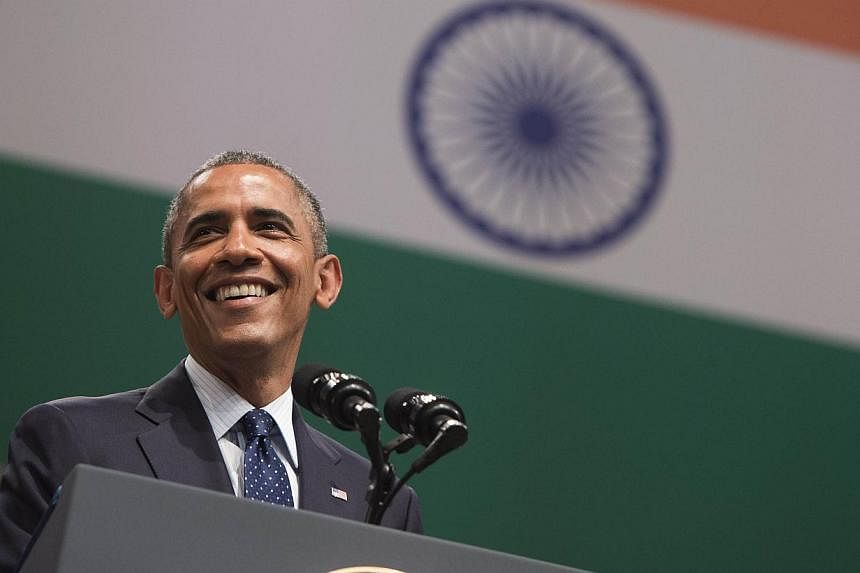 Mr Obama says that even if countries like the United States curb their emissions, if growing countries like India - with soaring energy needs - do not also embrace cleaner fuels, then the world does not stand a chance against climate change. -- PHOTO