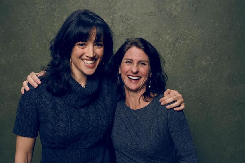 Directors/producers Ronna Gradus (left) and Jill Bauer from Hot Girls Wanted pose for a portrait at the Village at the Lift Presented by McDonald's McCafe during the 2015 Sundance Film Festival on Jan 24, 2015, in Park City, Utah. -- PHOTO: AFP