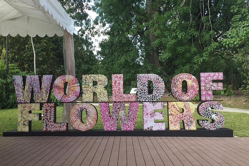 The World of Flowers exhibition was opened on Jan 28 by Minister of State for National Development Desmond Lee. NParks also announced an upgrade of the National Orchid Garden. -- ST PHOTO: AUDREY TAN
