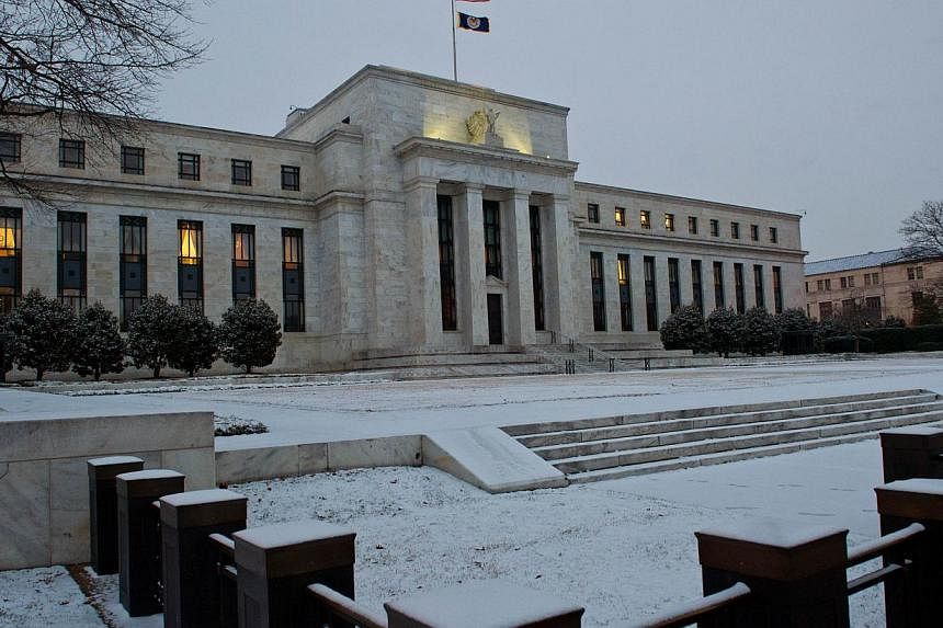The US Federal Reserve building in Washington, DC on &nbsp;on Jan 27, 2015. The Fed begins its first monetary policy meeting of the year to take the pulse of the US economy as it mulls an interest rate hike. -- PHOTO: AFP