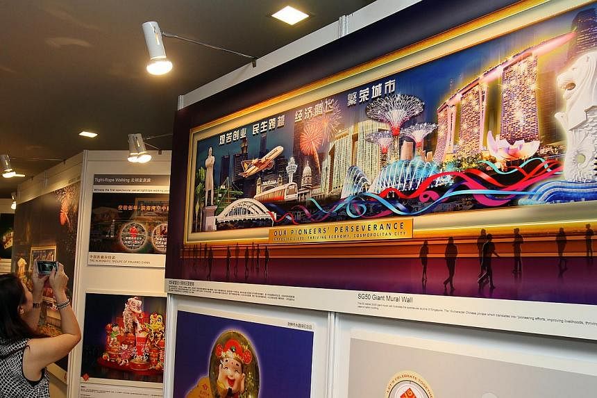 Artist impressions of next month's River Hongbao being displayed at a press conference for the event held on Jan 29, 2015. -- PHOTO: LIANHE ZAOBAO