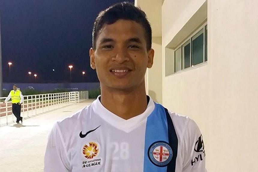 Singapore defender Safuwan Baharudin at a recent 10-day trial with Melbourne City FC. -- PHOTO: FOOTBALL ASSOCIATION OF SINGAPORE
