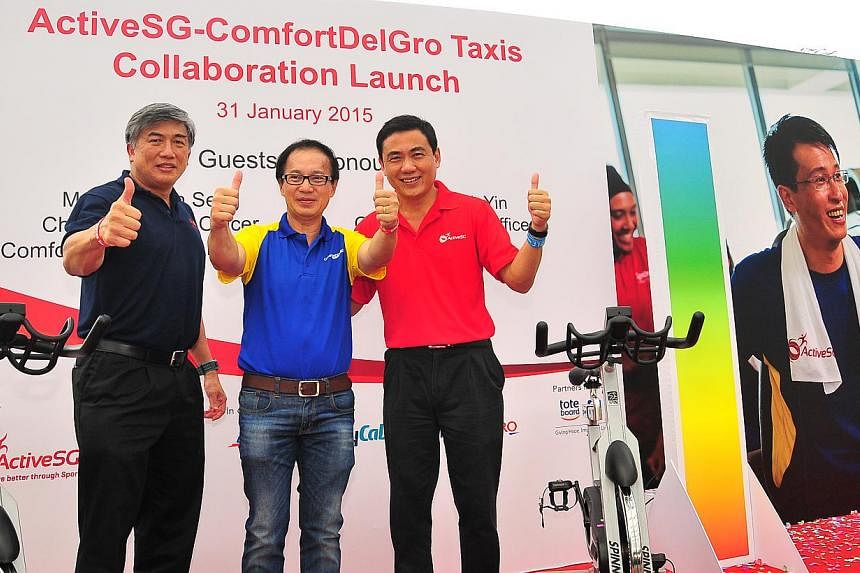 (From left)&nbsp;Mr Lim Teck Yin, Mr Yang Ban Seng and Mr Lai Chin Kwang. -- PHOTO: SPORT SINGAPORE