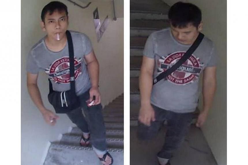 The man, believed to be in his twenties, was last seen wearing a grey round-neck T-shirt, dark jeans and slippers and carrying a sling bag. -- PHOTO: SINGAPORE POLICE FORCE