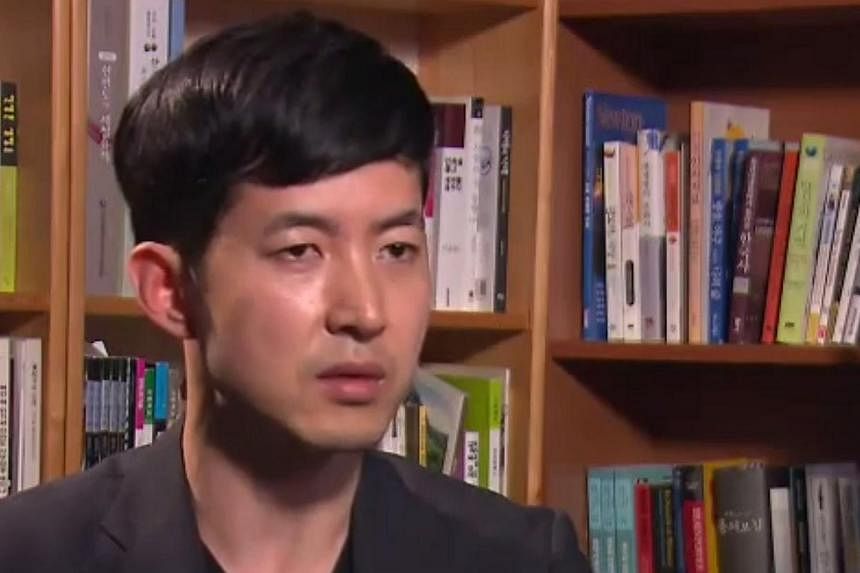 Mr Park Chang Jin, the Korean Air cabin crew chief who was humiliated by the airline's heiress and former vice-president Heather Cho, returned to work on Sunday, Feb 1, 2015, Yonhap news agency reported. -- PHOTO: KBS NEWS