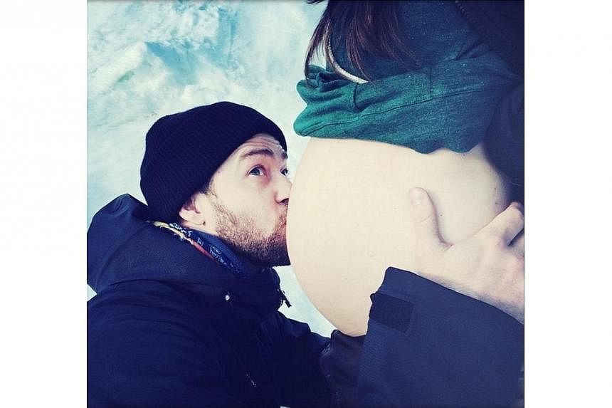 Singer and actor Justin Timberlake took to Instagram on his 34th birthday on Saturday to announce that he and his wife, actress Jessica Biel, are expecting their first child. -- PHOTO:&nbsp;INSTAGRAM PAGE OF JUSTIN TIMBERLAKE