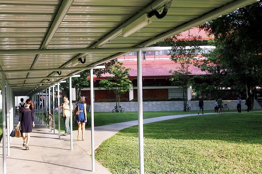 A covered walkway linking the bus interchange and Lakeside MRT Station.&nbsp;The Land Transport Authority (LTA) has awarded two more contracts under its Walk2Ride programme, which will add more than 200km of new sheltered walkways around key public t