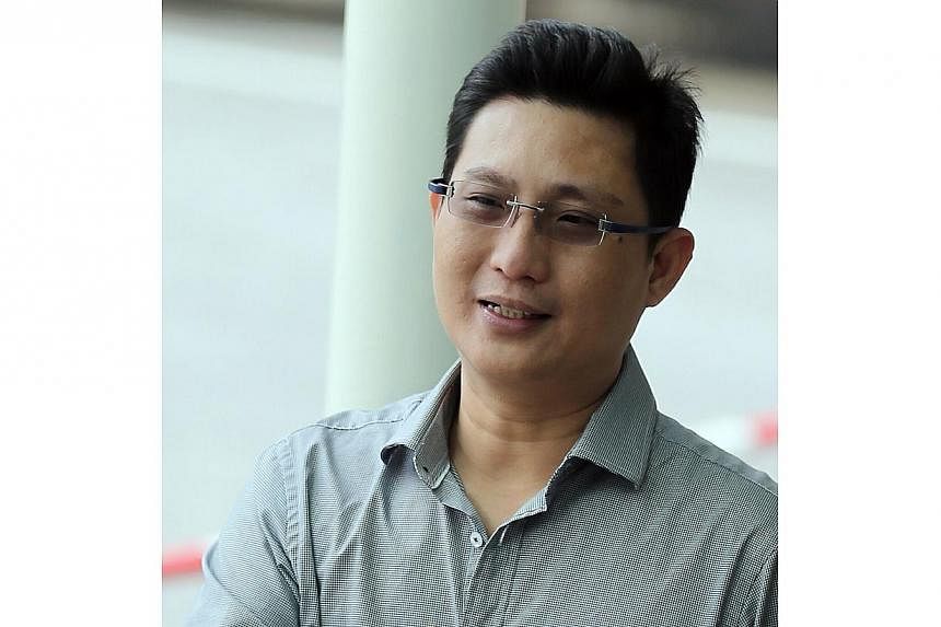 Real estate agent Lim Choon Keong (above) pleaded guilty to an amended charge of causing hurt to contractor Yong Wei Keong. -- ST PHOTO: WONG KWAI CHOW