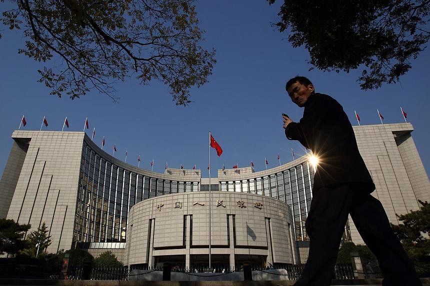 The reserve ratio will fall 50 basis points on Thursday, the People's Bank of China said on its website Wednesday. -- PHOTO: BLOOMBERG
