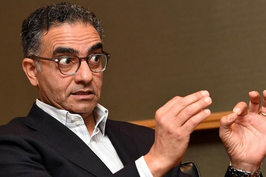 Fadi Chehade, chief executive of the Internet Corporation for Assigned Names and Numbers (Icann), speaking during an interview in Singapore on Feb 5, 2015. -- PHOTO: AFP&nbsp;