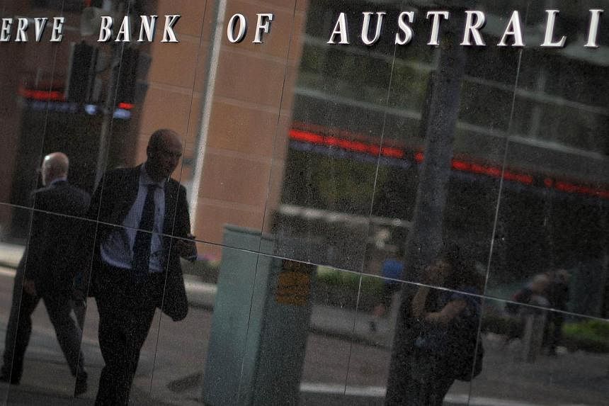 The Reserve Bank of Australia (RBA) said gross domestic product would expand 2.25-3.25 per cent in 2015, compared with a November estimate of 2.50-3.50 per cent. -- PHOTO: AFP