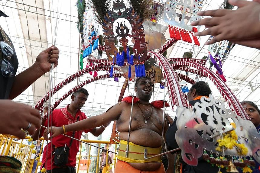 Law Minister K. Shanmugam addressed some questions raised over the ban on playing musical instruments at Thaipusam processions. -- PHOTO: ST FILE