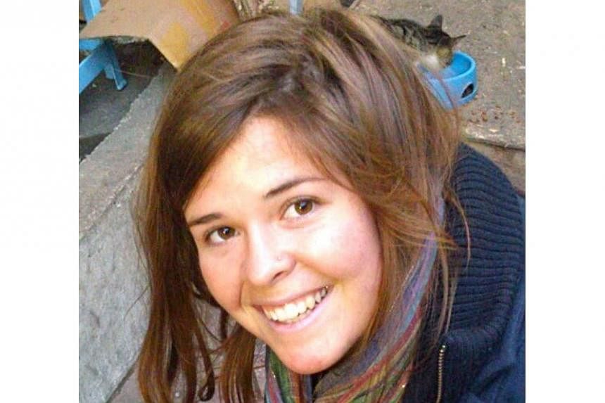 26-year-old Kayla Mueller in an undated photograph. She is suspected to be the woman killed in a coalition air strike in Syria but this claim by the Islamic group ISIS has not been verified. -- PHOTO: AFP
