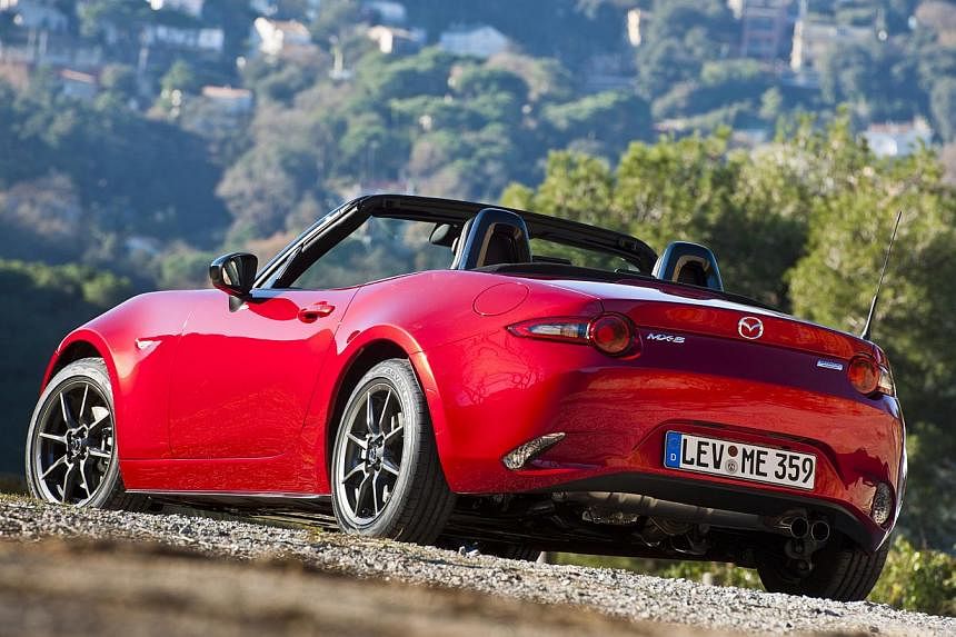 The upcoming Mazda MX-5 is designed with the driver in mind. -- PHOTO: MAZDA MOTOR