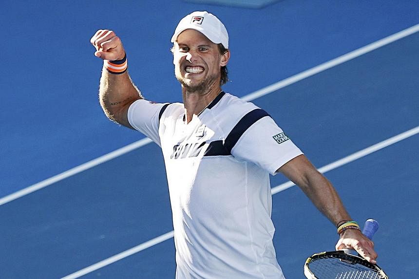Italian veteran Andreas Seppi (above), the man who sent Roger Federer crashing out of the Australian Open, continued his impressive form by reaching the Zagreb ATP final on Saturday. -- PHOTO: REUTERS
