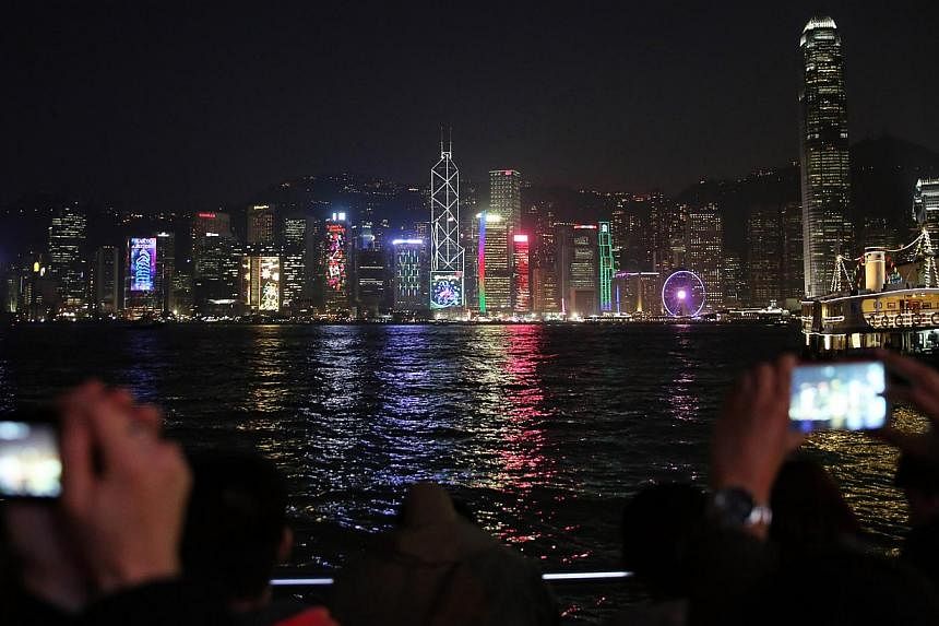 Hong Kong achieved stellar growth of 142 per cent to US$640 billion worth of in assets under management in the same period, recording the strongest expansion among all contenders. -- PHOTO: AFP