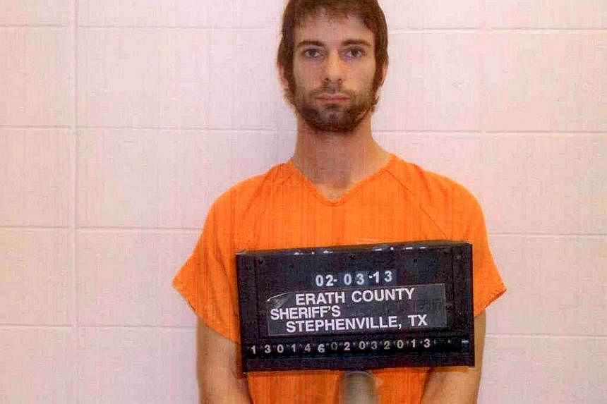 Eddie Ray Routh is pictured in this undated booking photo provided by the Erath County Sheriff’s Office. Routh is accused of killing former Navy Seal Chris Kyle. -- PHOTO: REUTERS