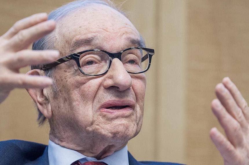 Greenspan, who was head of the Federal Reserve from 1987 to 2006, said that the eurozone could not continue in its current form without political integration. -- PHOTO: AFP