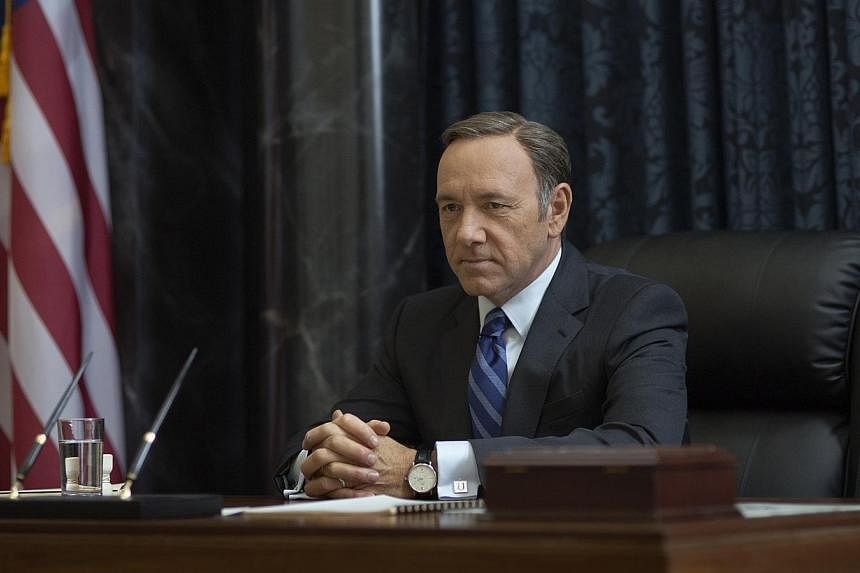 The award-winning show features Kevin Spacey as Frank Underwood, a ruthless politician who will stop at nothing to have his way. -- PHOTO: MRC II DISTRIBUTION COMPANY