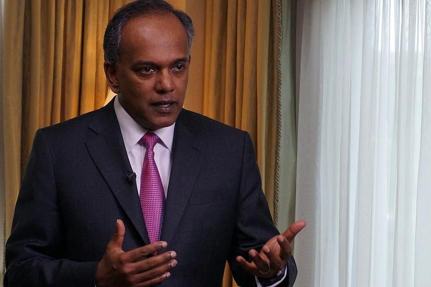 Law Minister&nbsp;K. Shanmugam speaks to reporters on the final day of his one-week tour to Washington, United States.&nbsp;Alleging that the Workers' Party over-paid a managing agent run by its supporters, Shanmugam said in Parliament on Thursday th