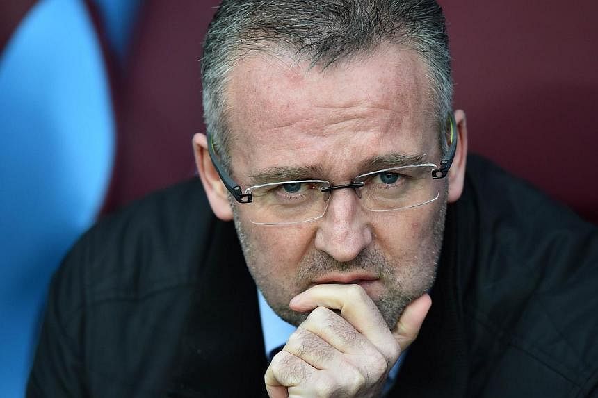 Aston Villa have sacked manager Paul Lambert after the free-falling midlands club dropped into the relegation zone, the Premier League club said on Wednesday.&nbsp;-- PHOTO: AFP