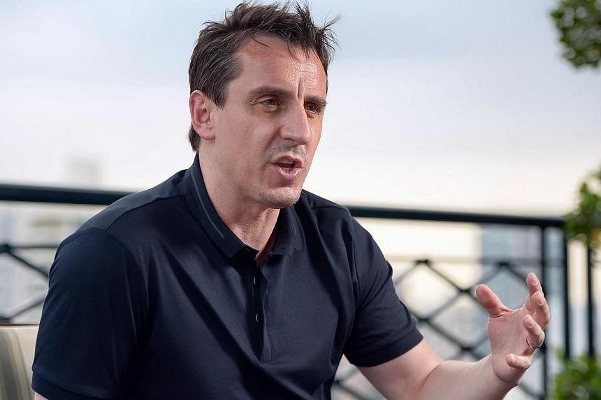 The former England and Manchester United captain showed that he is still prone to the odd tongue-tied moment during an exclusive interview with The Straits Times on Thursday. -- ST PHOTO: DESMOND WEE