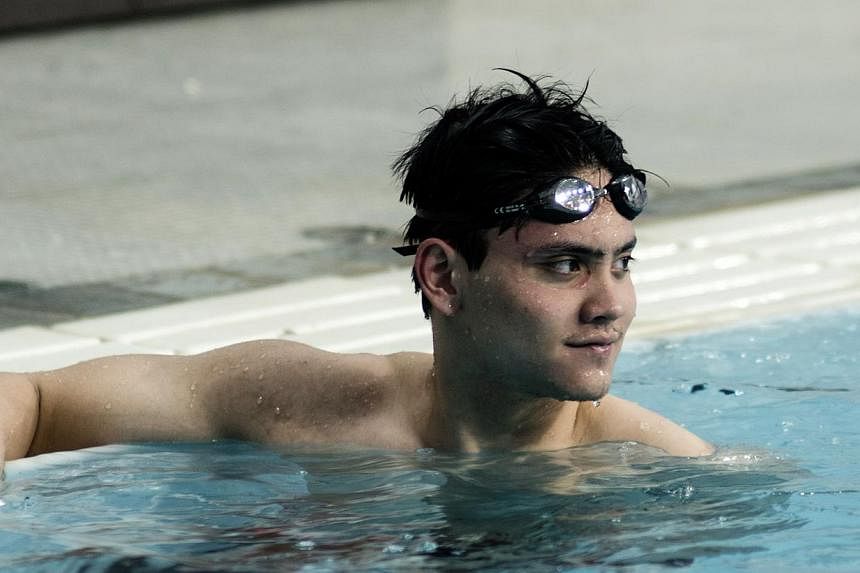 Singapore's top male swimmer Joseph Schooling is pushed to the limits daily, during training with other talented youngsters in Austin, Texas.