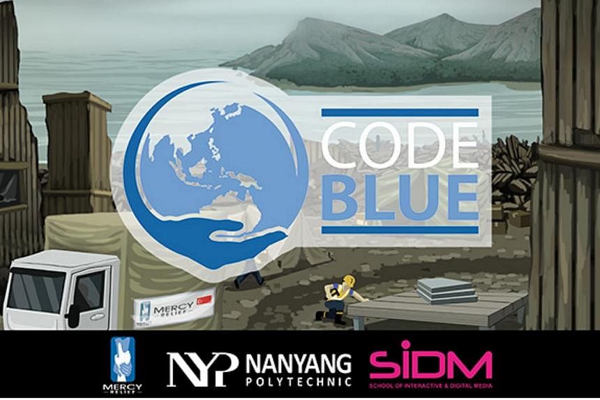 The aid mission game Code Blue is a new computer game developed by Mercy Relief and Nanyang Poly. -- PHOTO: MERCY RELIEF
