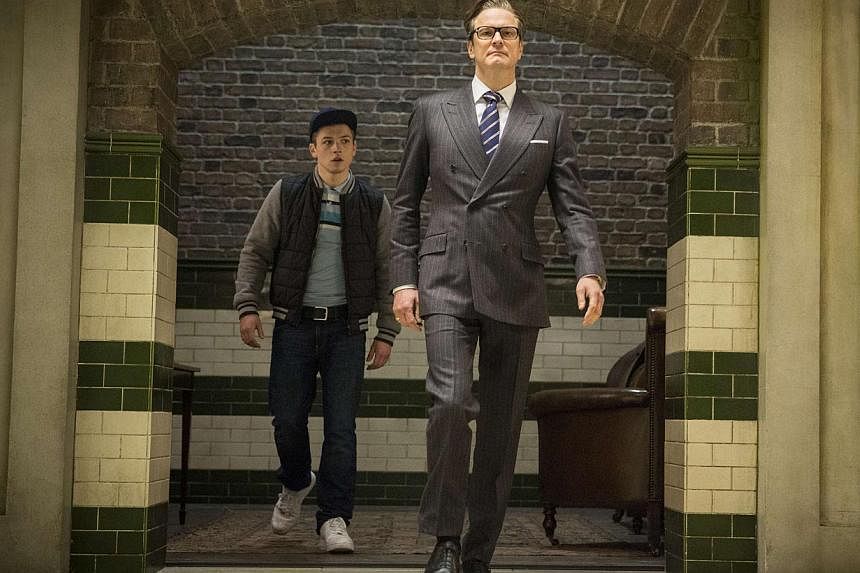 Colin Firth (right) and Taron Egerton star in Kingsman: The Secret Service, an update of the spy movie. -- PHOTO: FOX&nbsp;