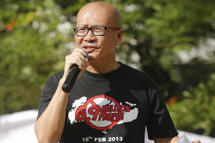 The police have rejected activist Gilbert Goh's application for a permit to hold an event at the Speakers' Corner in Hong Lim Park. -- ST PHOTO: KEVIN LIM