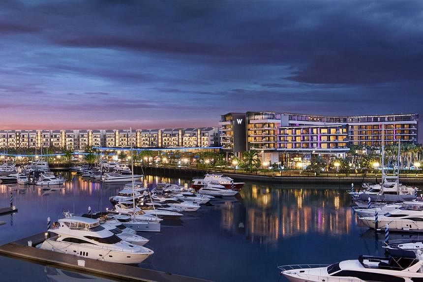 Artist's impression of the Quayside Collection, City Developments Limited's (CDL) exclusive integrated waterfront development at Sentosa Cove. The listed property heavyweight announced a record net profit of $384.9 million for the fourth quarter ende