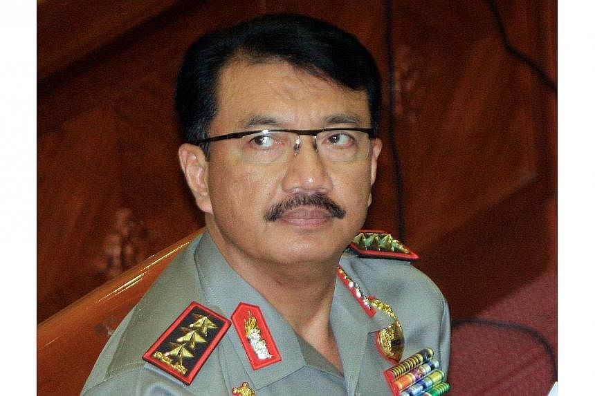 An Indonesian court has ruled that three star general&nbsp;Budi Gunawan, shown here in this Jan 14, 2015, photo,&nbsp;should no longer be considered a graft suspect. This leaves him free to take up the job as the country's police chief.&nbsp;-- PHOTO