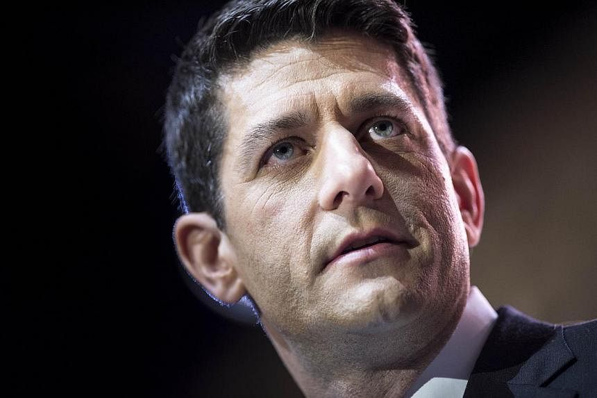 Chairman of the House of Representatives Committee on Ways and Means Paul Ryan is leading a&nbsp;US congressional delegation to Singapore from Feb 15-17.&nbsp;-- PHOTO: AFP