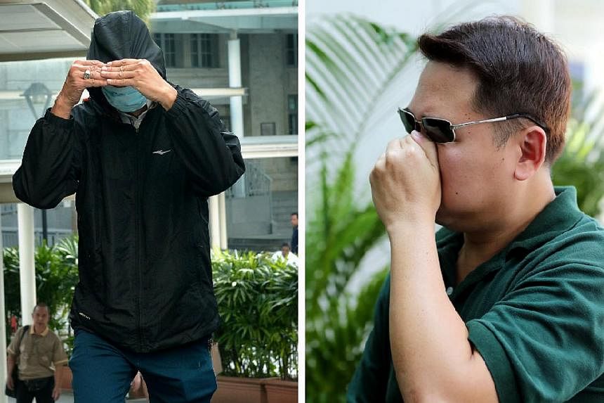 Driving instructor Yap Kah Hsiang (left) was fined $16,000 for getting Tan Guan Xi (right), a dealer supervisor working at the Marina Bay Sands casino, to illegally award membership points to him. -- PHOTOS: KUA CHEE SIONG&nbsp;