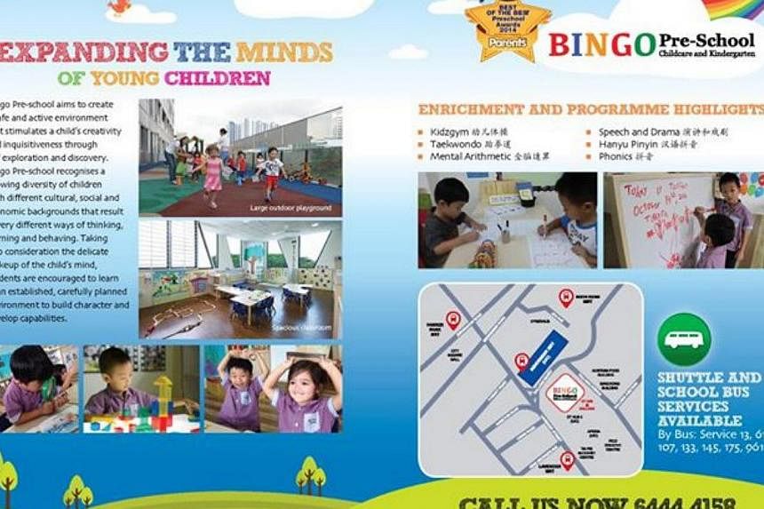 More than 20 children, between the ages of 18 months and six, were chased out of Bingo Pre-school&nbsp;on Feb 11, 2015, reportedly due to a property dispute between the school and the landlord. -- PHOTO:&nbsp;FACEBOOK/BINGO PRE-SCHOOL