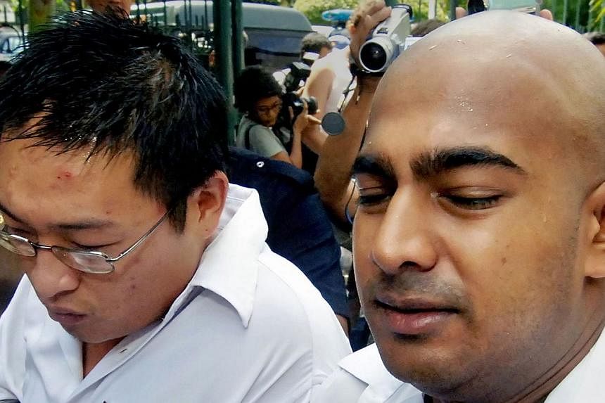 Andrew Chan (left) and Myuran Sukumaran were sentenced to death in 2006 over their roles as ringleaders of a plot to smuggle heroin from Indonesia's Bali island to Australia. -- PHOTO: AFP&nbsp;
