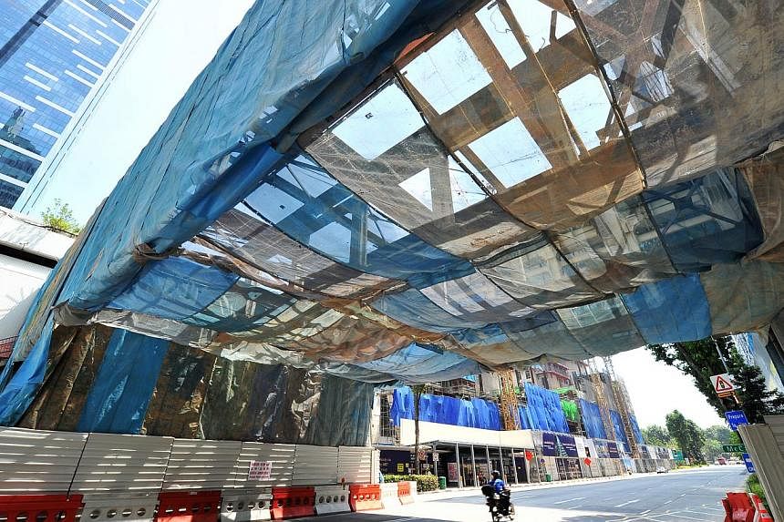 The Golden Bridge in Shenton Way will be demolished during the Chinese New Year weekend.
