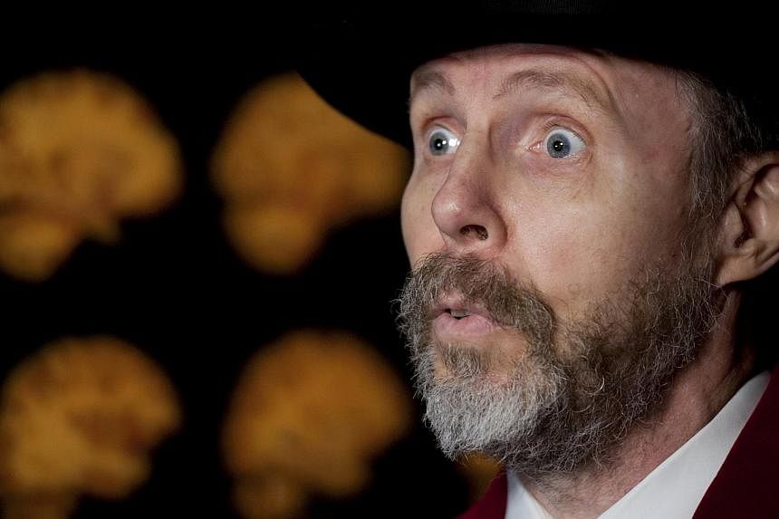 German anatomist Gunther von Hagens speaks to the media during a press preview prior to the opening of a "Body Worlds" permanent exhibition at the Menschen Musem in Berlin Feb 17, 2015.&nbsp;-- PHOTO: REUTERS