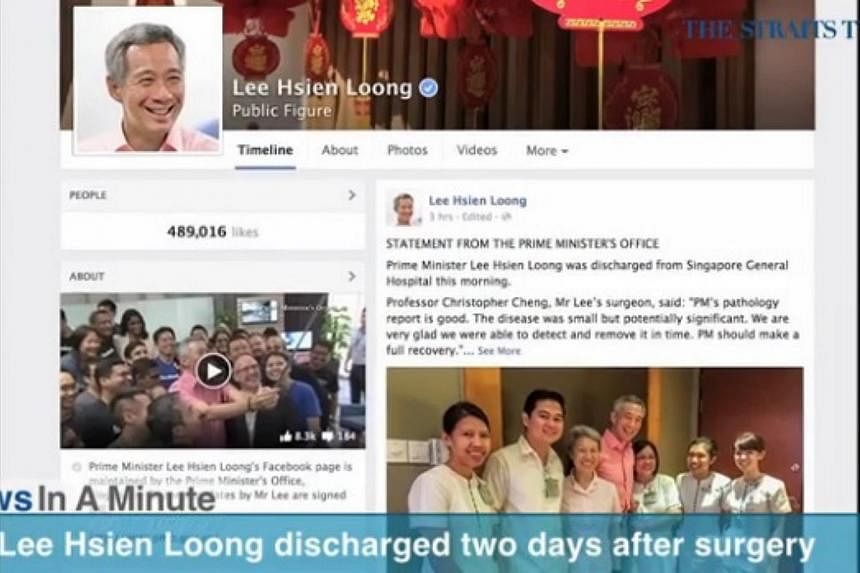 In today's News In A Minute, we look at PM Lee Hsien Loong discharged from hospital two days after surgery to remove his prostate gland. -- SCREENGRAB FROM RAZORTV